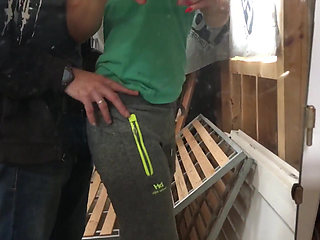 A Worker Fucking at a Construction Site and Cum Inside