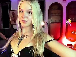 Lovely Blonde With Tight Pussy Masturbate Solo