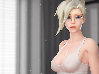 Mercy’s Romantic Dinner - Big Ass Fuck & Wild Anal with Moans - 3D Adult Animation