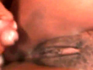 Hot hairy ebony girl fucked by a BBC and facialized