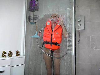 Steamy Lifejacket Shower