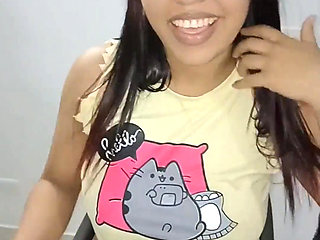 18 year old brunette big saggy tits from New York United States fucking her stepbrother's big dick nosn