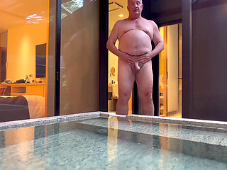 Stripping Down and Getting in the Hot Tub.