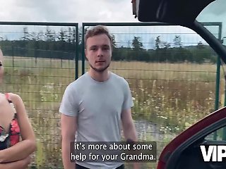 Red Riding Hood Loves To Show Her Pussy In Her Boyfriends Car 17 Min