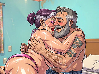 Old Couples in Motel Room Animations