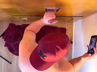 Gay Glory Hole Cum Biscuit Gets Squirted On