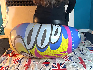 3 Huge 100cm Beach Balls Crushed by Us! 2 Cameras with Slowmo