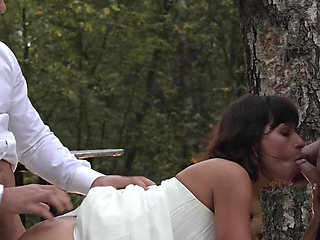 Looks Like the Wedding Didn't Go According to Plan? or Is a Threesome Supposed to Be Like That?