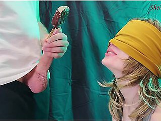 Ice Cream Taste Game. My Stepsister Swallows My Cum- Sheila Moore