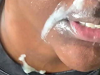 Big Dick Blowjob and Facial with Lewdlucio and Succubre - BBC, Sloppy Deep Throat, Cum Covered Tits