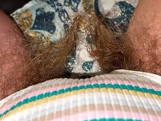 Super Thick and Long Plussy Hair Bush Closeup
