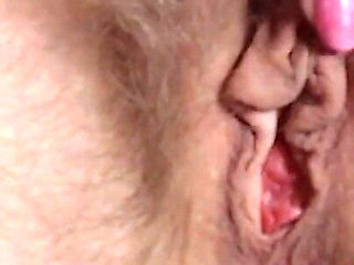 Hairy Pussy Masturbation Close up