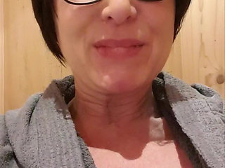 Orgasm in public sauna