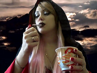 Evil Giantess vampire will do a little bit more holes in your tiny body