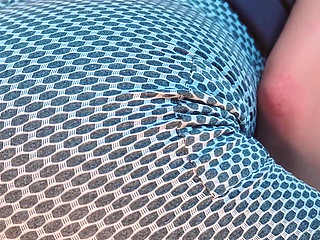 Ooops! She Has a Hole in Her Leggings - Best Tits Ever Bouncing While Pounding Her Pussy - Lilykoti