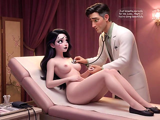 Luna's Sensual First Checkup Gothic Beauty Awakens in Her Doctor's Caring Hands (ai Generated)