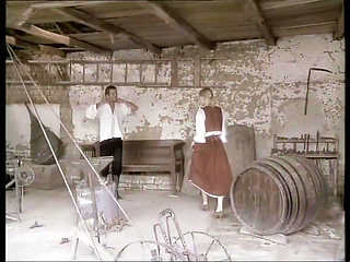 Doggy Style in the Stable with a Cock in the Ass