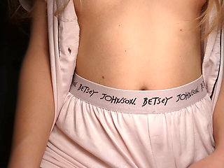 Skinny blonde lets herself be fucked in her tight pussy, sucks cock, and gets a lot of cum