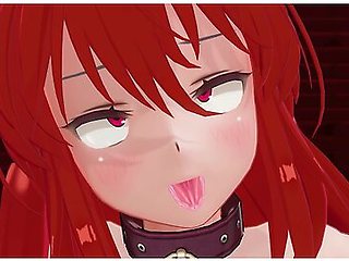 Succubus in the basement luring her victim into dark desires