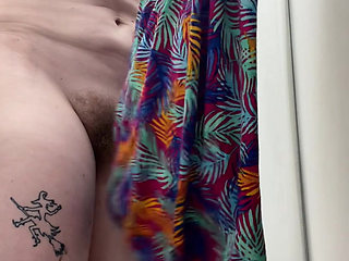 Striptease in a Shop as I Get Naked to Try on Dresses and a Bikini Top
