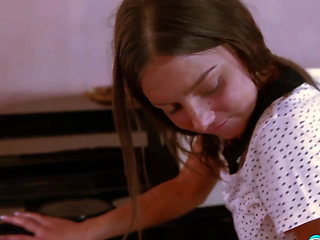 Tight firm teen sucks cock and lets teacher lick her pussy