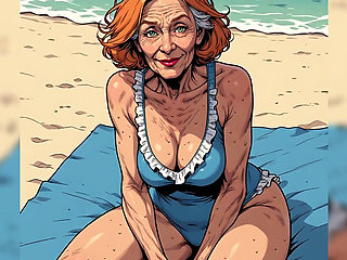 Revealing Swimsuits with Mature Cleavage (naughty Ai)