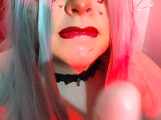 E-girl Sucking and Licking Your Balls