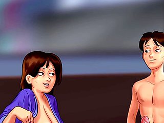 A quiet afternoon turns into a wild lesson with busty Hotbhabi