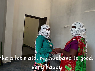 Funny wife lucky husband happy maid