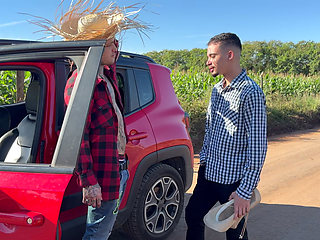 I got lost in the cornfield and needed help from the hot young farmer.