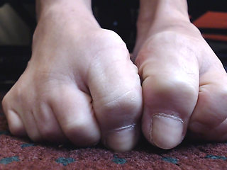 Natural toenails closeup no polish