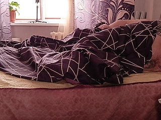 shared a bed with a neighbor fucked her in the mouth and pussy doggy style