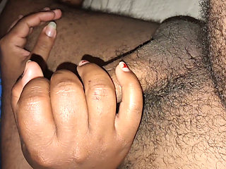 Big ass evangelical stepmom jerking off innocent stepson jerk cock while stepdad works