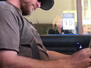 Hands-Free Public Cum: Daddy's Bank Adventure