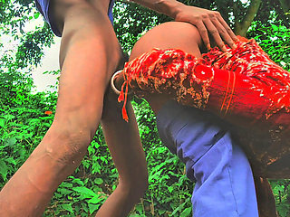Indian desi village 18 year old couple wild sex in the jungle