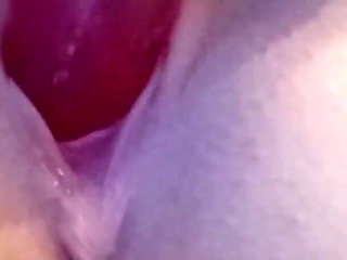 Young Girl with Gorgeous Ass Plays with Dildo