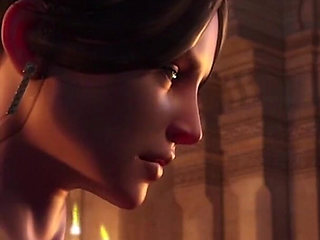 Sensual Dance of a Hot Redhead