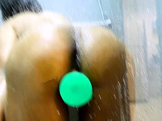 Amateur Blonde Anal 13 inch toy