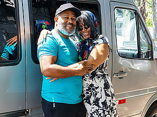 BBW Ebony Mature Picked up for Deep Anal