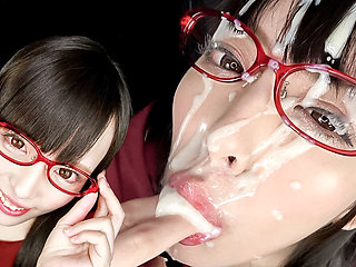 Cum-faced Fantasy: Ikumi Kuroki's Intense Blowjob