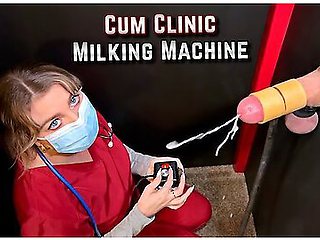 Cum Clinic Gloryhole - Milking Machine Drains Blue Balls