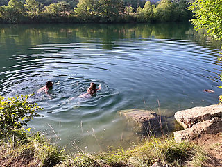 Real couple wild camping  - doggy and creampie cleanup