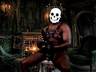 Gooning at the Haunted Mansion - Huge Cocked Beefy Jock Ready to Blow Massive Load