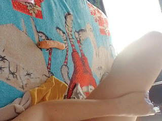 Amateur wife masturbates with her fingers in her pussy until orgasm.