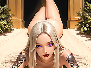 This Seductive Brazilian Beauty with Platinum Violet Hair Will Shock You