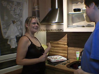 Cumshot on the Glasses MILF