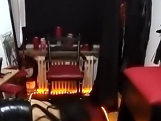 Dominant Brunette MILF Stretches Submissive Ass Wide with Toys