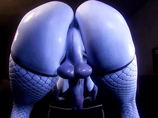 Huge Thicc Transgender Widowmaker Twerks Her Cock, Widowmaker Fucks Juno's Fat Ass