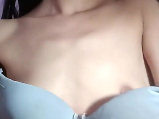 Desi Girl Boobs Pressing & Pussy Show Soft Tit Play & Wet Fingering Tease