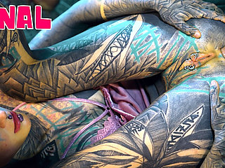 Bwc Security Caught a Tattooed Girl Fucking Her Pussy so Good so He Fuck Her Anal